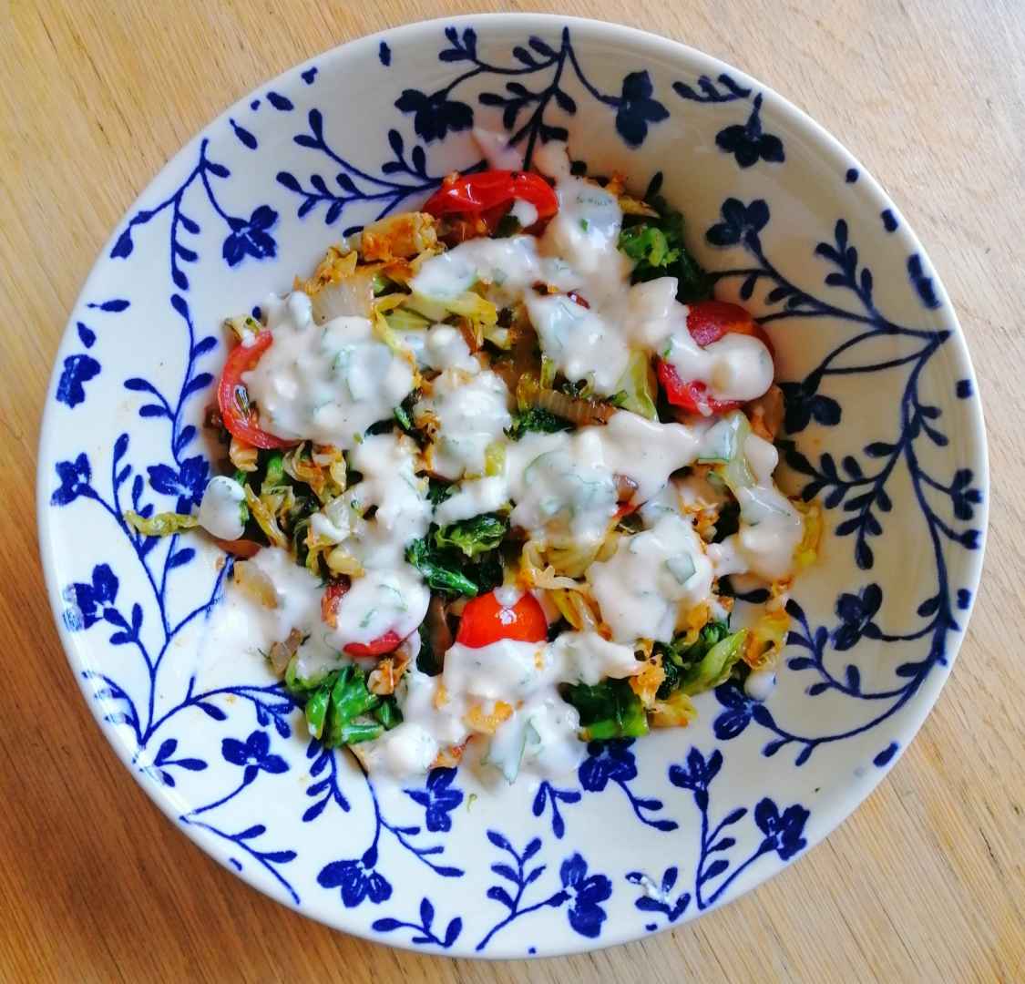 Veggie Bowl with Tangy Coriander Dressing